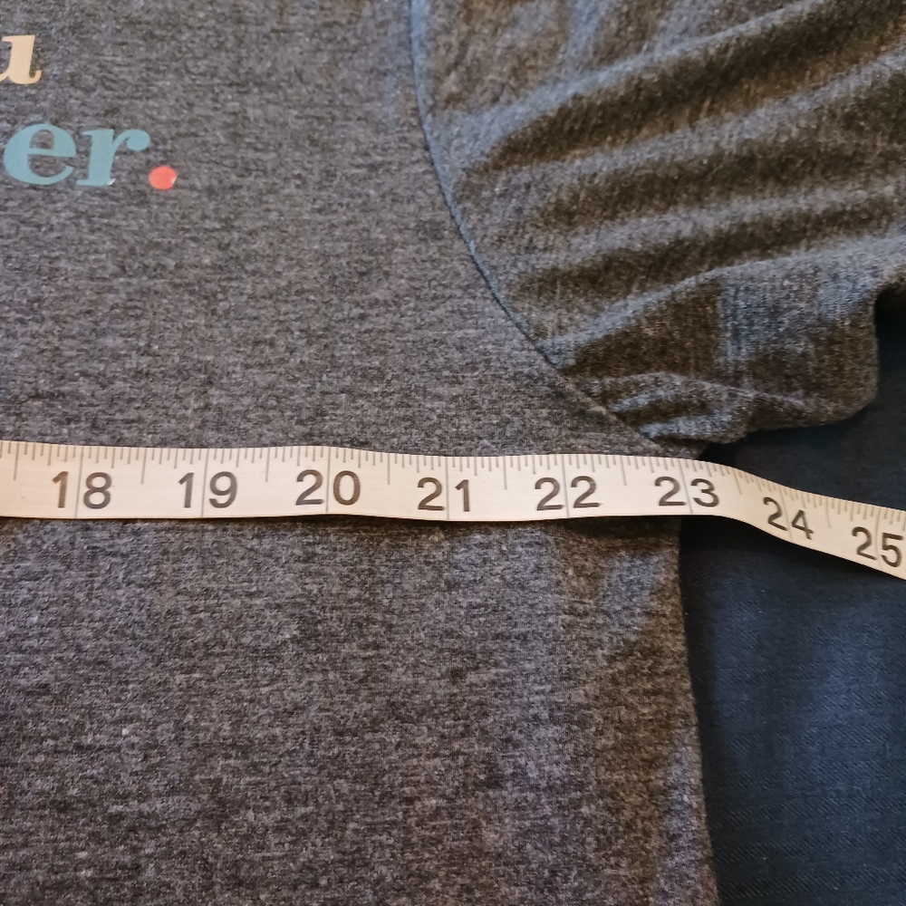 "YOU MATTER" 2XL Gray Short Sleeve T-shirt NWOT Front And Back Graphic - Picture 9 of 11